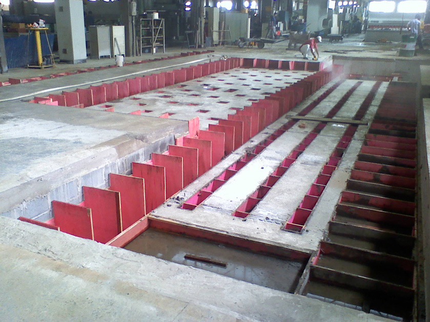 Bases para máquinas industrias
